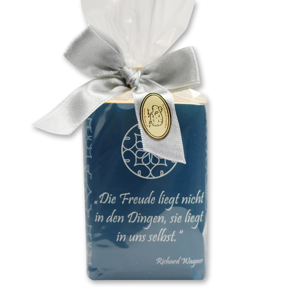 Schafmilchseife eckig 100g "Motiv Oriental", Weihrauch 