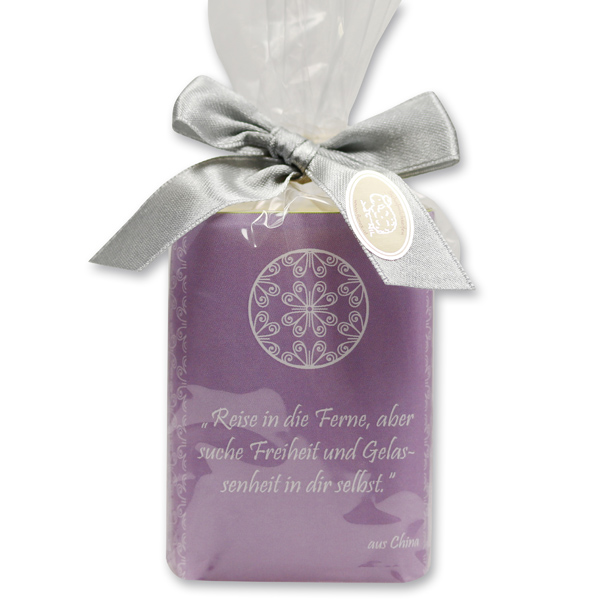 Sheep milk soap 100g "Motive Basilika" in a cellophane bag, Incense 