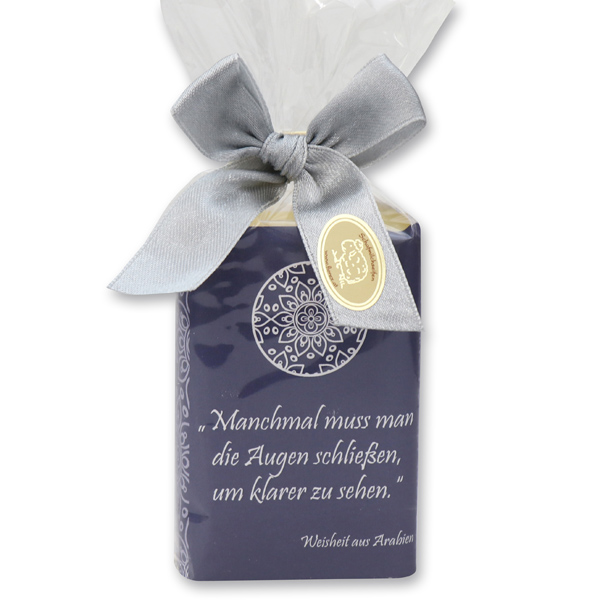 Sheep milk soap 100g "Motive Arabisch dunkel" in a cellophane bag, Incense 