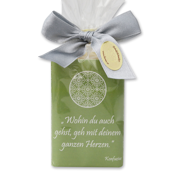 Sheep milk soap 100g "Motive Seelenbalsam" in a cellophane bag, Incense 