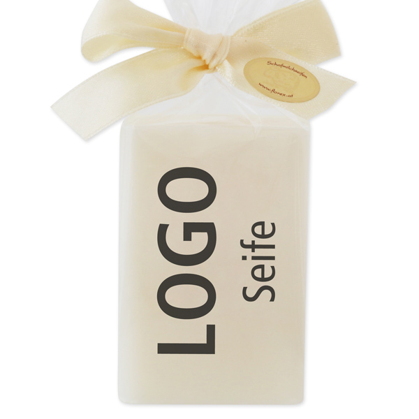 sheep milk soap 100g with LOGO in cello - printed with your individual LOGO 