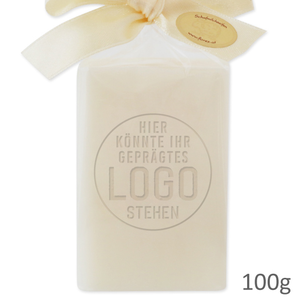 Sheep milk soap 100g in cellphane, embossed 