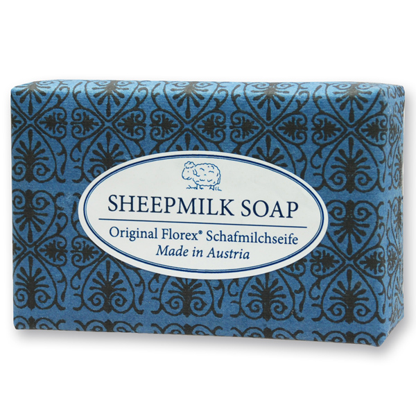 Schafmilchseife eckig 150g "Blue Edition", Schneerose 