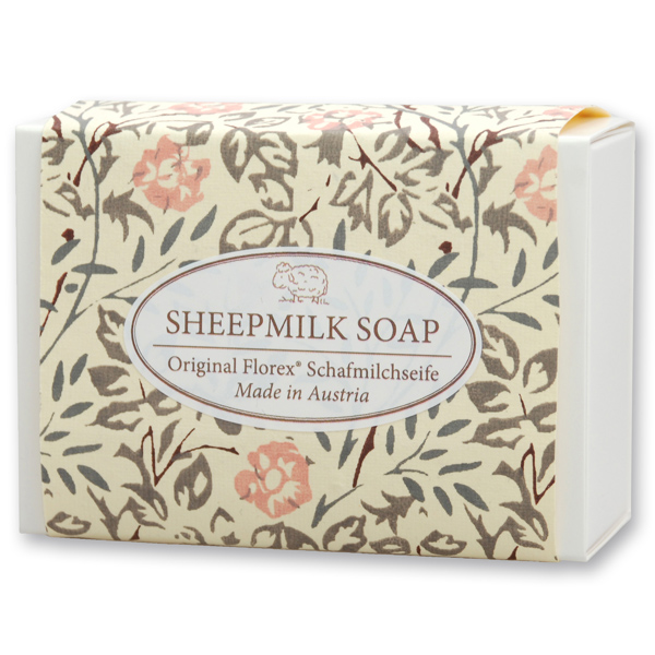 Sheep milk soap 150g in a box "Natural Edition", Christmas rose white 