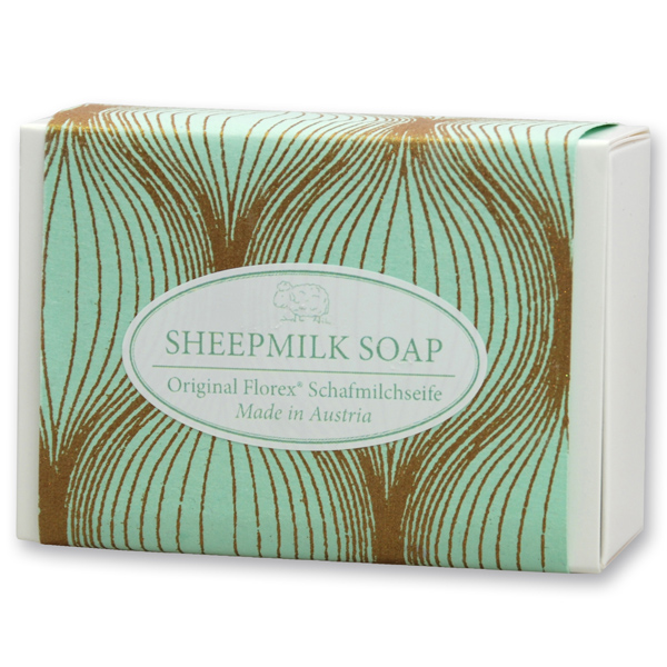Sheep milk soap 150g in a box "Turquoise Edition", Quince 