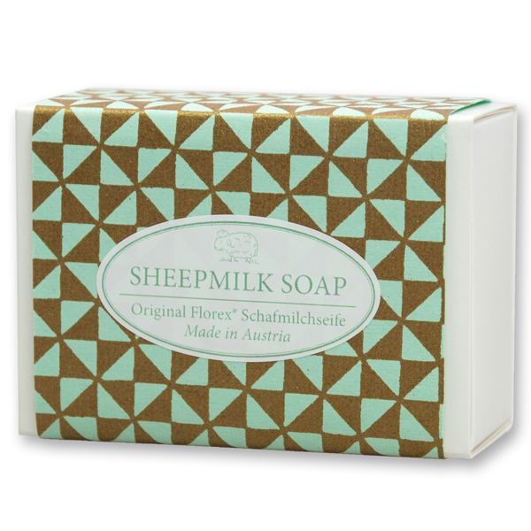Sheep milk soap 150g in a box "Turquoise Edition", Quince 