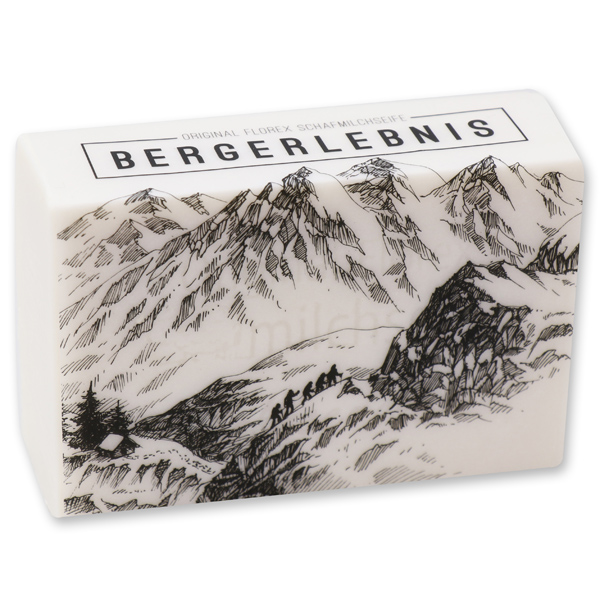 Sheep milk soap 150g "Bergerlebnis", Christmas rose white 