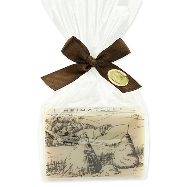 Sheep milk soap 150g in a cellophane "Heimatluft", Swiss pine 