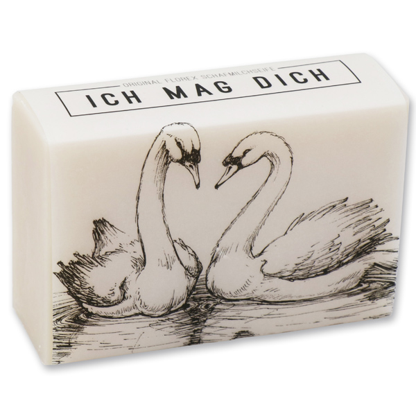 Sheep milk soap 150g "Ich mag Dich", Almond oil 