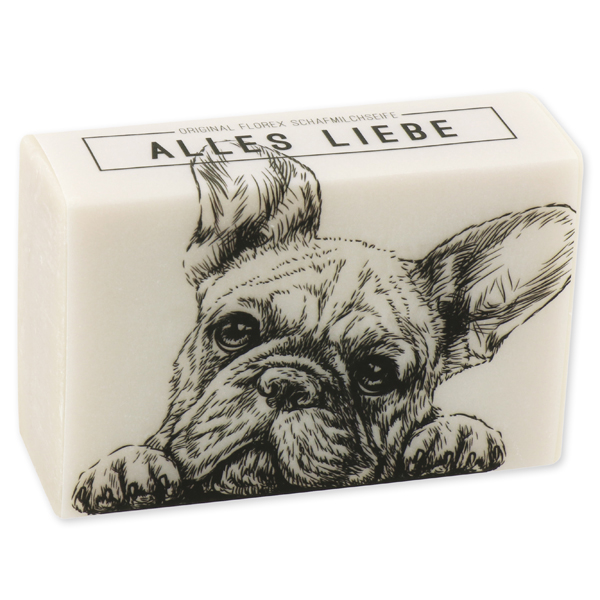 Sheep milk soap 150g "Alles Liebe", Almond oil 