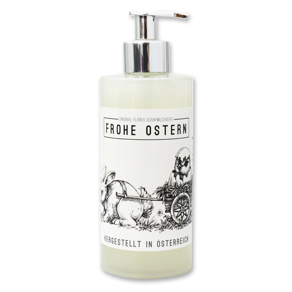 Liquid sheep milk soap 400ml "Frohe Ostern", Classic 