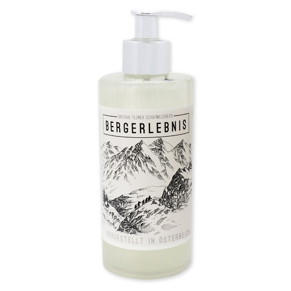 Liquid sheep milk soap 400ml "Bergerlebnis", Christmas rose white 