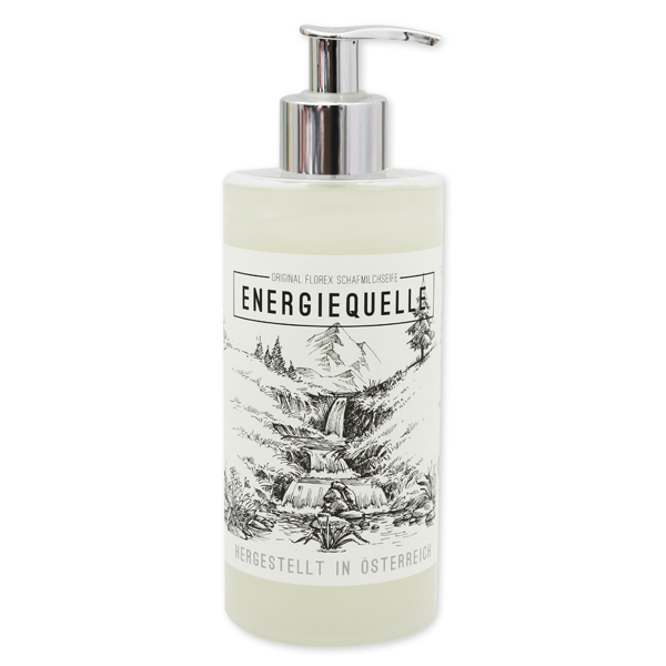 Liquid sheep milk soap 400ml "Energiequelle", Edelweiss 