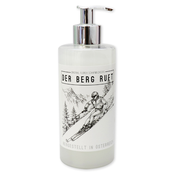 Liquid sheep milk soap 400ml "Der Berg ruft", Christmas rose white 