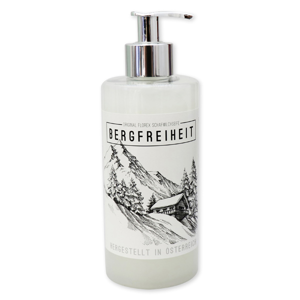 Liquid sheep milk soap 400ml "Bergfreiheit", Christmas rose white 