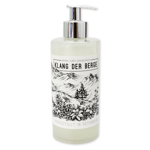 Liquid sheep milk soap 400ml "Klang der Berge", Edelweiss 