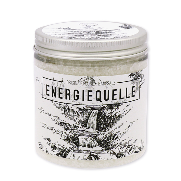 Badesalz 300g in der Dose "Energiequelle", Edelweiß 