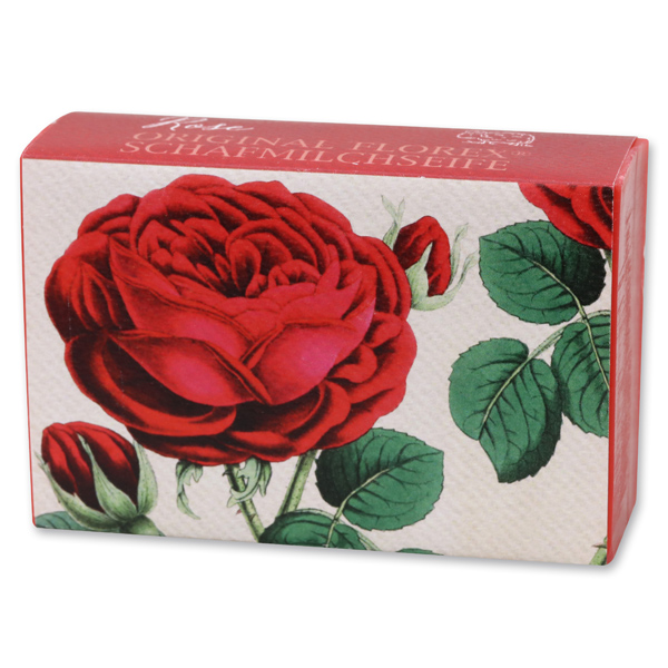 Schafmilchseife eckig 150g, Rose 