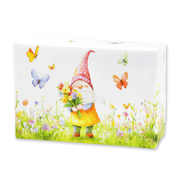 Schafmilchseife eckig 150g "Naturzauber Motiv 9", Eisenkraut 