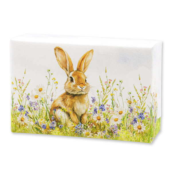 Schafmilchseife eckig 150g "Osterzauber Motiv 8", Ringelblume 