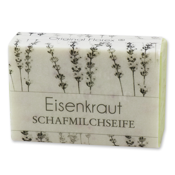 Schafmilchseife eckig 150g "blühendes Erwachen", Eisenkraut 