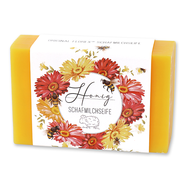 Sheep milk soap 150g 'Einzigartige Augenblicke', Honey 