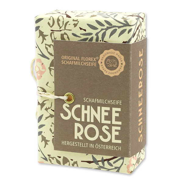 Sheep milk soap 150g "Special Edition", Christmas rose white 