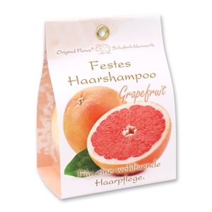 Festes Haarshampoo mit Schafmilch 58g in Papier-Tasche, Grapefruit 