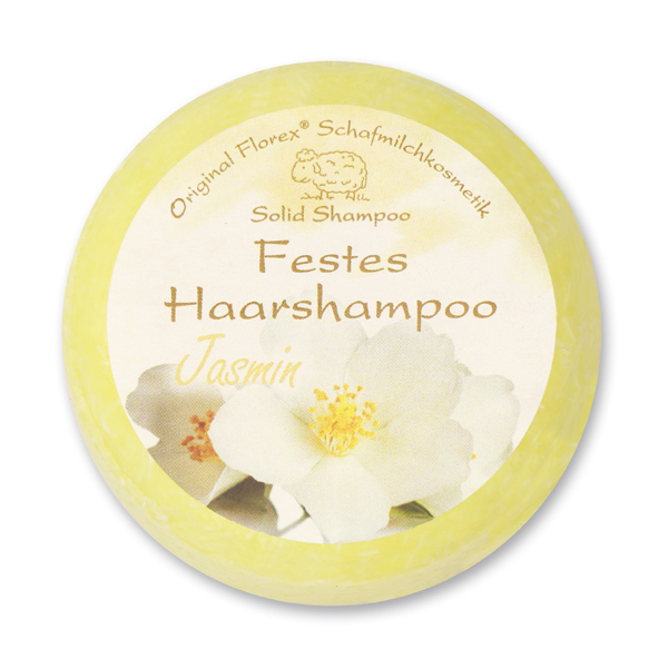 Solid hair shampoo with sheep milk 58g in cello, Jasmin 