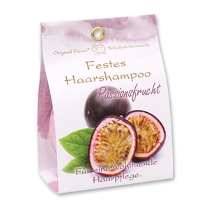 Solid hair shampoo with sheep milk 58g in paper bag, Passion Fruit 