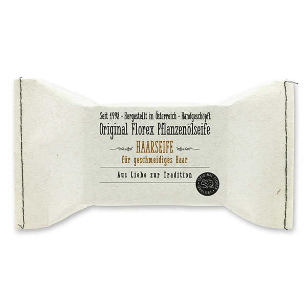 Cold-stirred special soap 100g packed in a stitched paper bag, Hair soap 