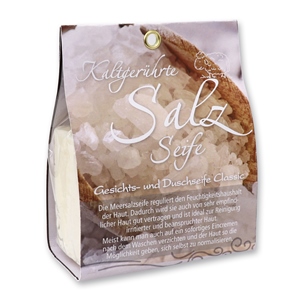 Cold-stirred soap classic 100g packed in a bag, Salt soap 