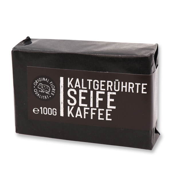 Cold-stirred soap 100g "Black Edition" black, Coffee 