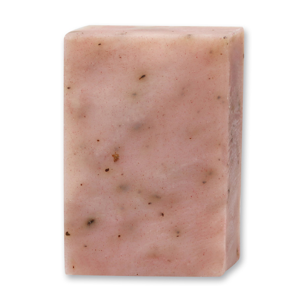 Cold-stirred soap 100g without sheep milk, Wild rose with petals 