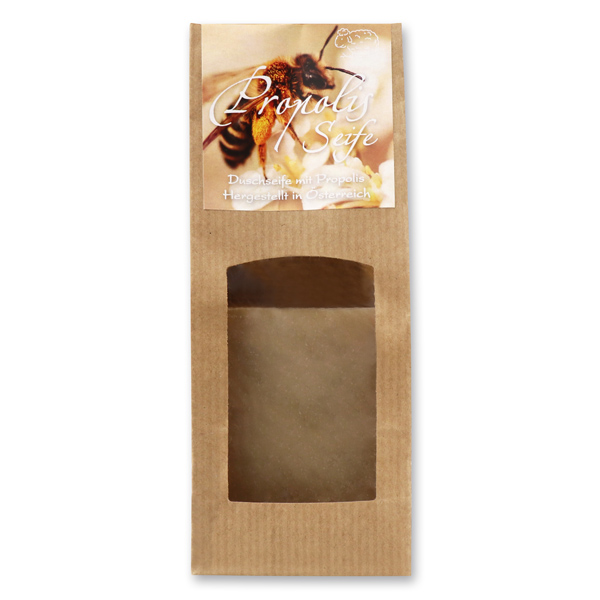 Spezialseife kaltgerührt 100g im braunen Säckchen, Propolis 