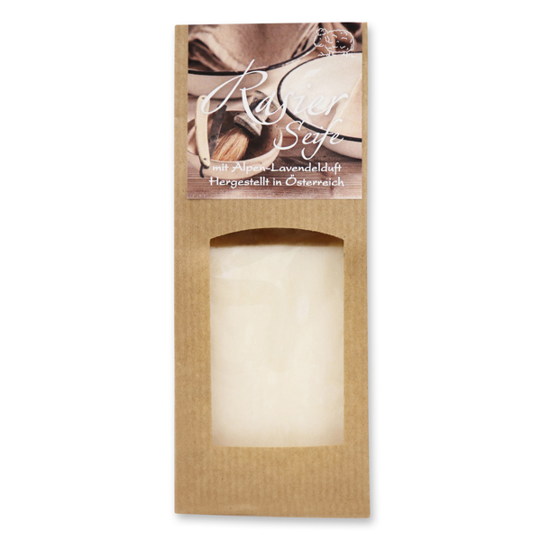 Special soap cold-stirred 90g packed in a brown bag, Shaving soap 
