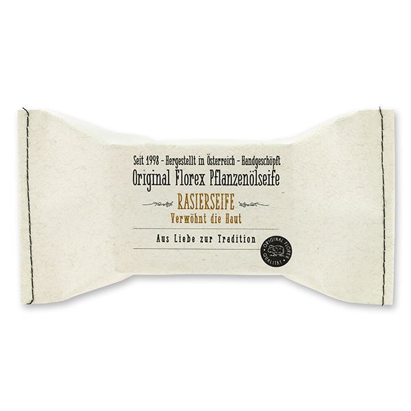 Cold-stirred special soap 100g, packed in a stitched paper bag, Shaving soap 