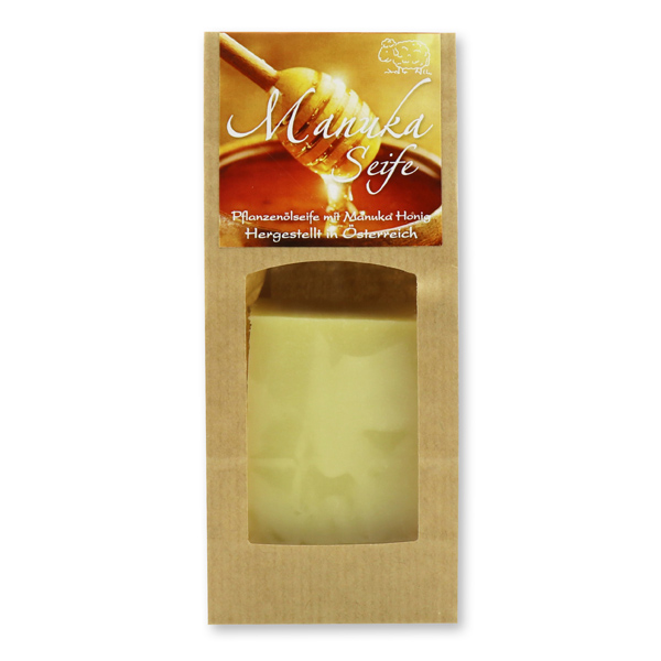 Spezialseife kaltgerührt 100g braunes Säckchen, Manuka Honig 