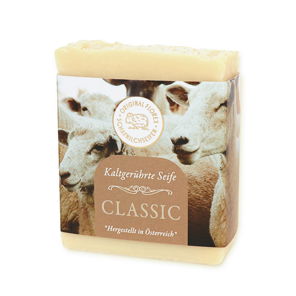 Schafmilchseife kaltgerührt 150g "Goldene Momente", Classic 