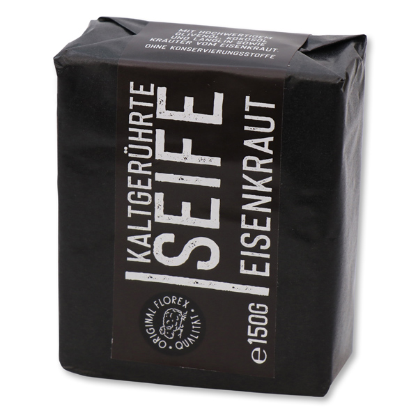 Cold-stirred soap 100g "Black Edition" black, Verbena 