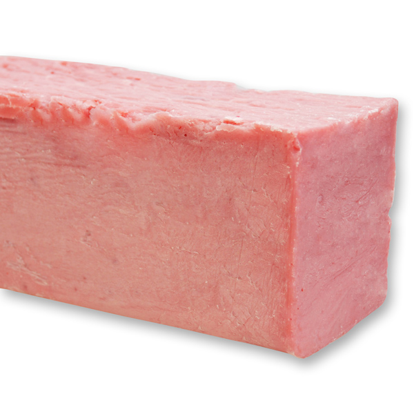 Cold-stirred sheep milk soap block about 2kg, Strawberry 