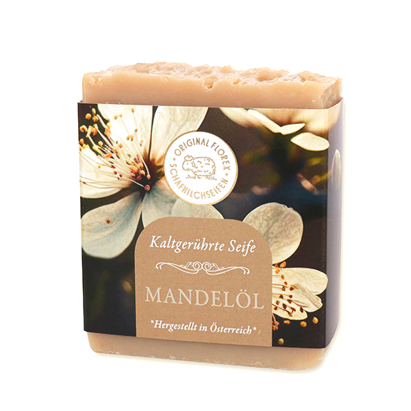 Sheep milk cold stirred soap 150g  "Golden Moments", Almond oil 