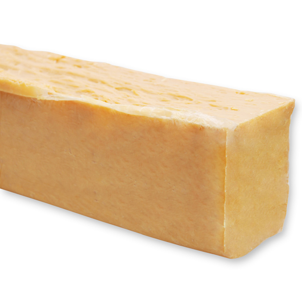 Cold-stirred sheep milk soap block about 2kg, Orange 