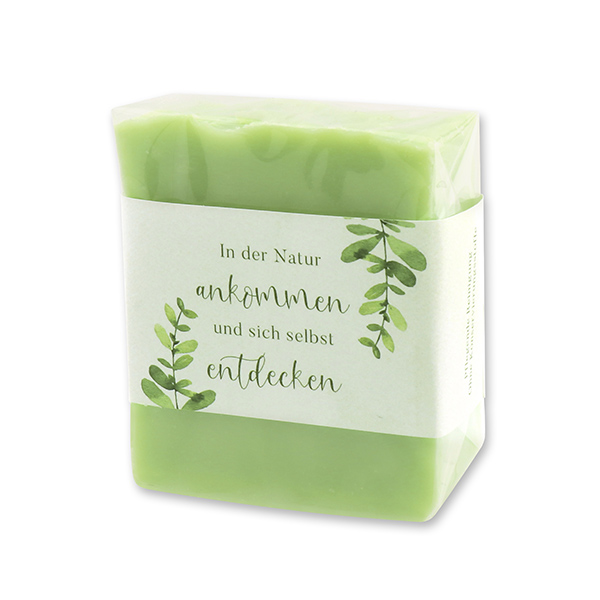 Kaltgerührte Schafmilchseife 150g in Cello "In der Natur...", Aloe Vera 