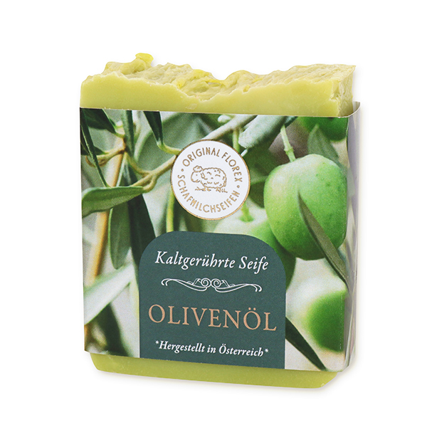 Schafmilchseife kaltgerührt 150g "Goldene Momente", Olivenöl 