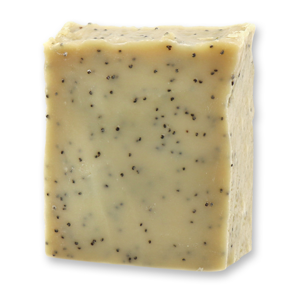 Cold-stirred sheep milk soap 150g, Peeling with poppy 