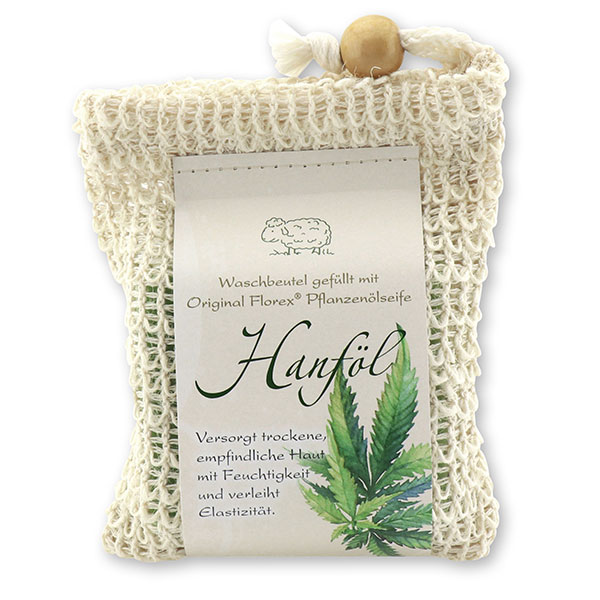 Special cold-stirred soap 150g classic packed in a soap holder, Hemp oil 