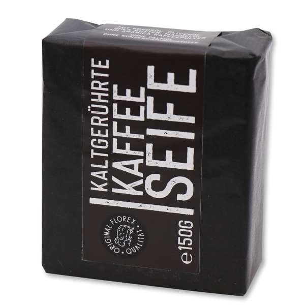 Cold-stirred soap 100g "Black Edition" black, Coffee 