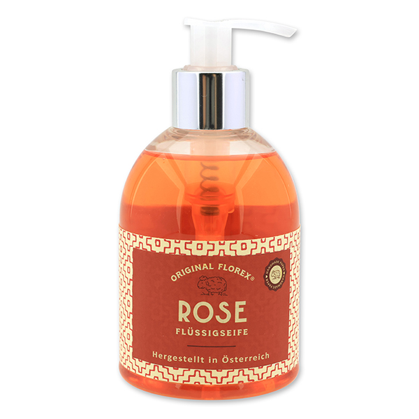 Flüssigseife 250ml im Spender, Rose Rot 