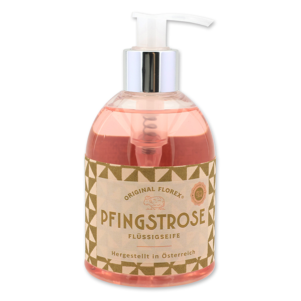 Flüssigseife 250ml im Spender, Pfingstrose 